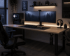 Gaming desk setup