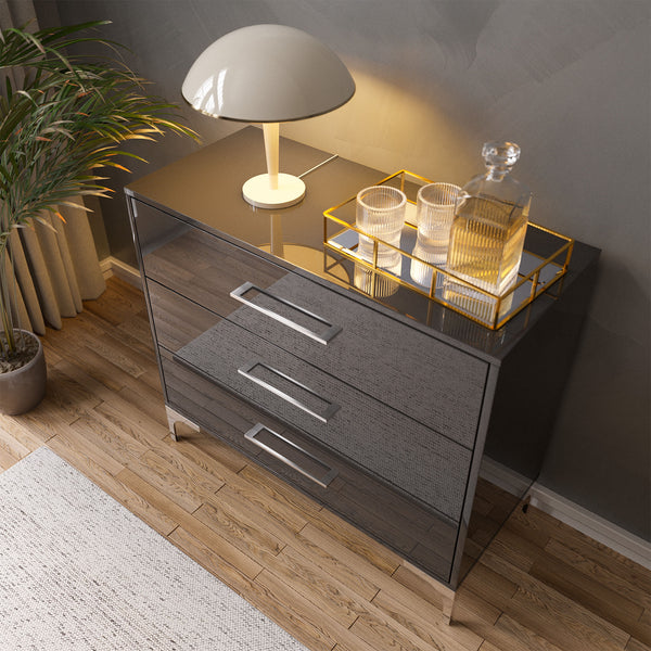 High Gloss Dressing Table - Black  BAM DIY