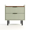 Caya Two Drawer Bedside Table - Caraz
