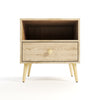 Scandinavian One Drawer Bedside Table - Alegria