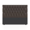 Deep Buttoned Headboard - Brown