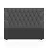 Deep Buttoned Headboard - Charcoal