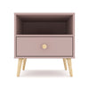 Impression One Drawer Bedside Table - Mink