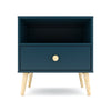 Impression One Drawer Bedside Table - Petrol Blue
