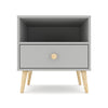 Impression One Drawer Bedside Table - Dunblane Grey