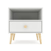 Impression One Drawer Bedside Table - Folkstone Grey