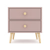 Impression Two Drawer Bedside Table - Mink