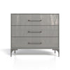 High Gloss Dressing Table - Dunblane Grey
