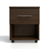 Oslo One Drawer Bedside Table - Imbuia