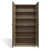 2 Door Shelving Wardrobe - Swiss Elm