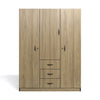 3 Door Combo Wardrobe - Swiss Elm